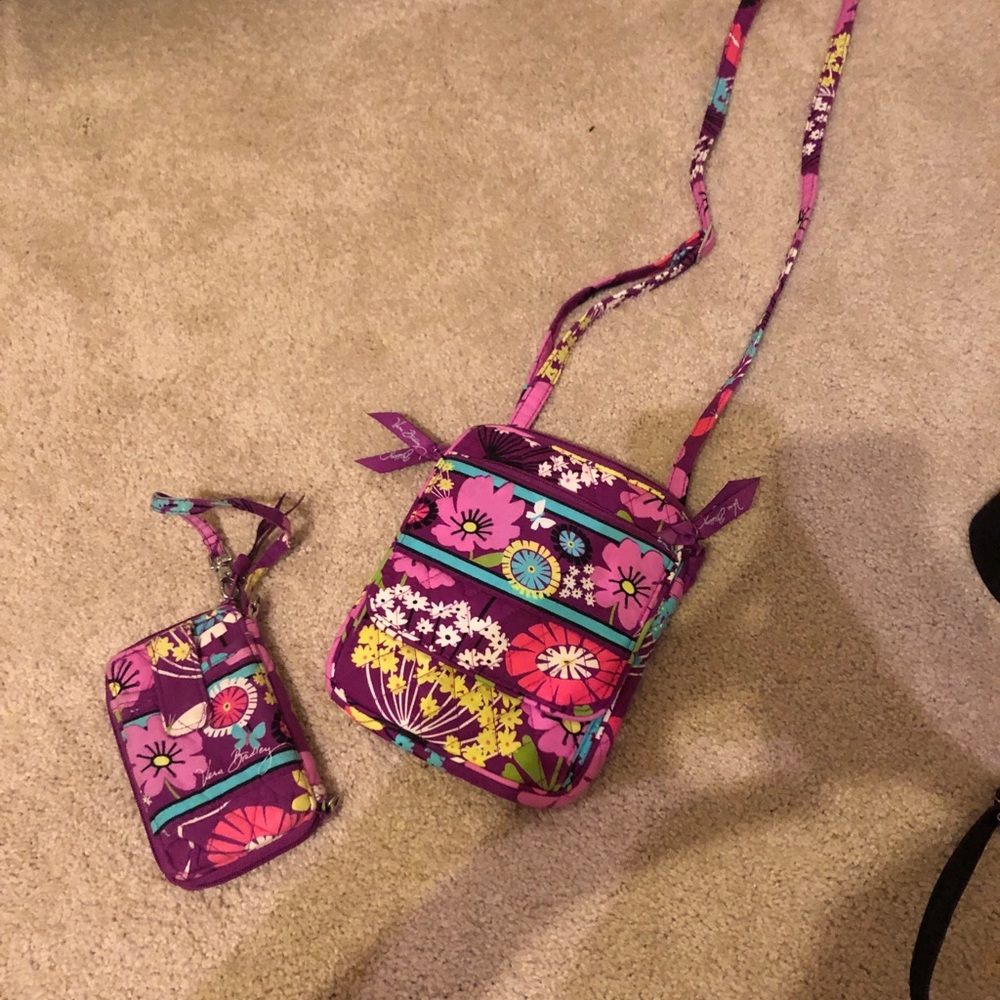 Vera Bradley small purse with wallet/phone holder